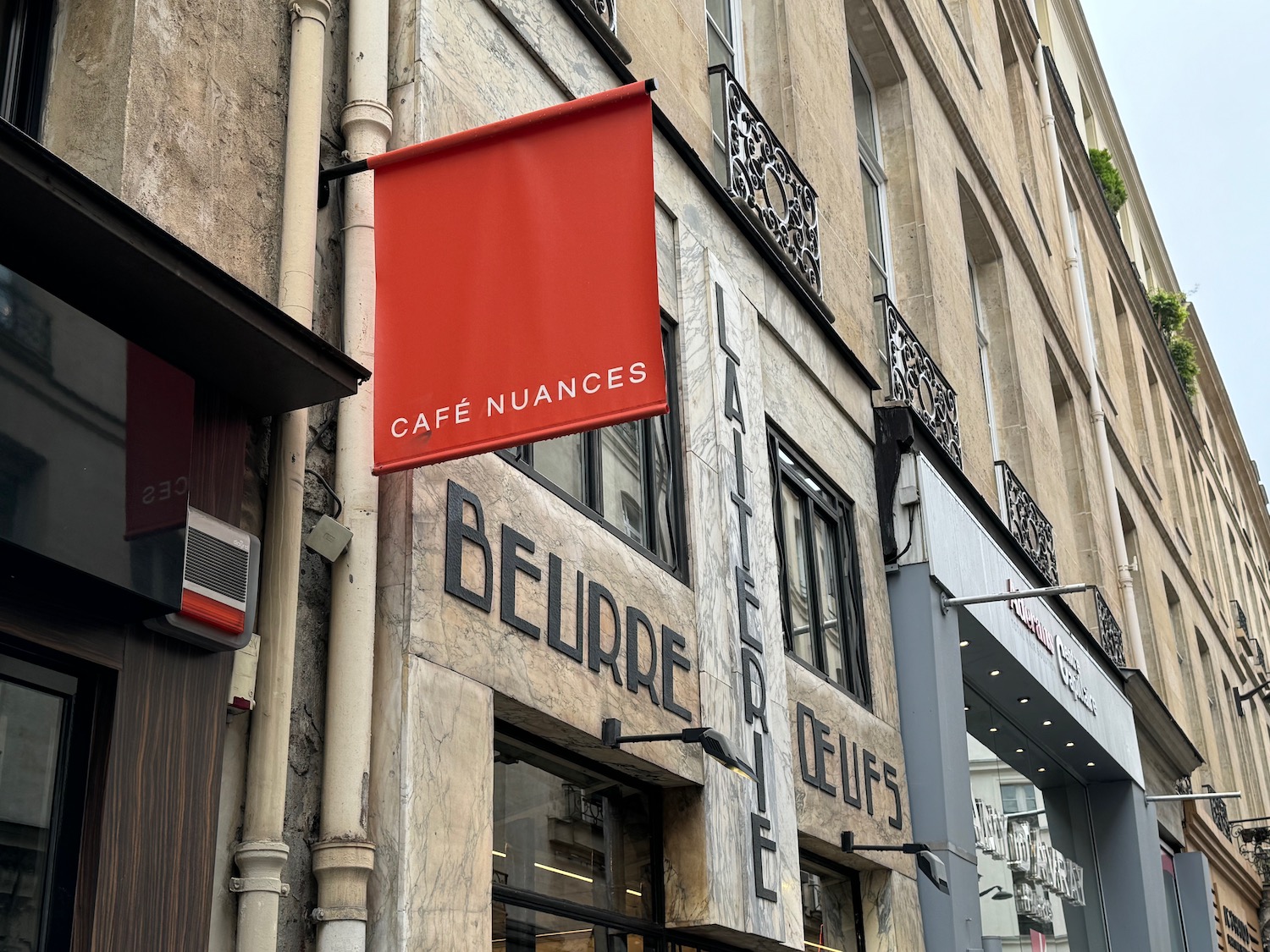 a sign on a building
