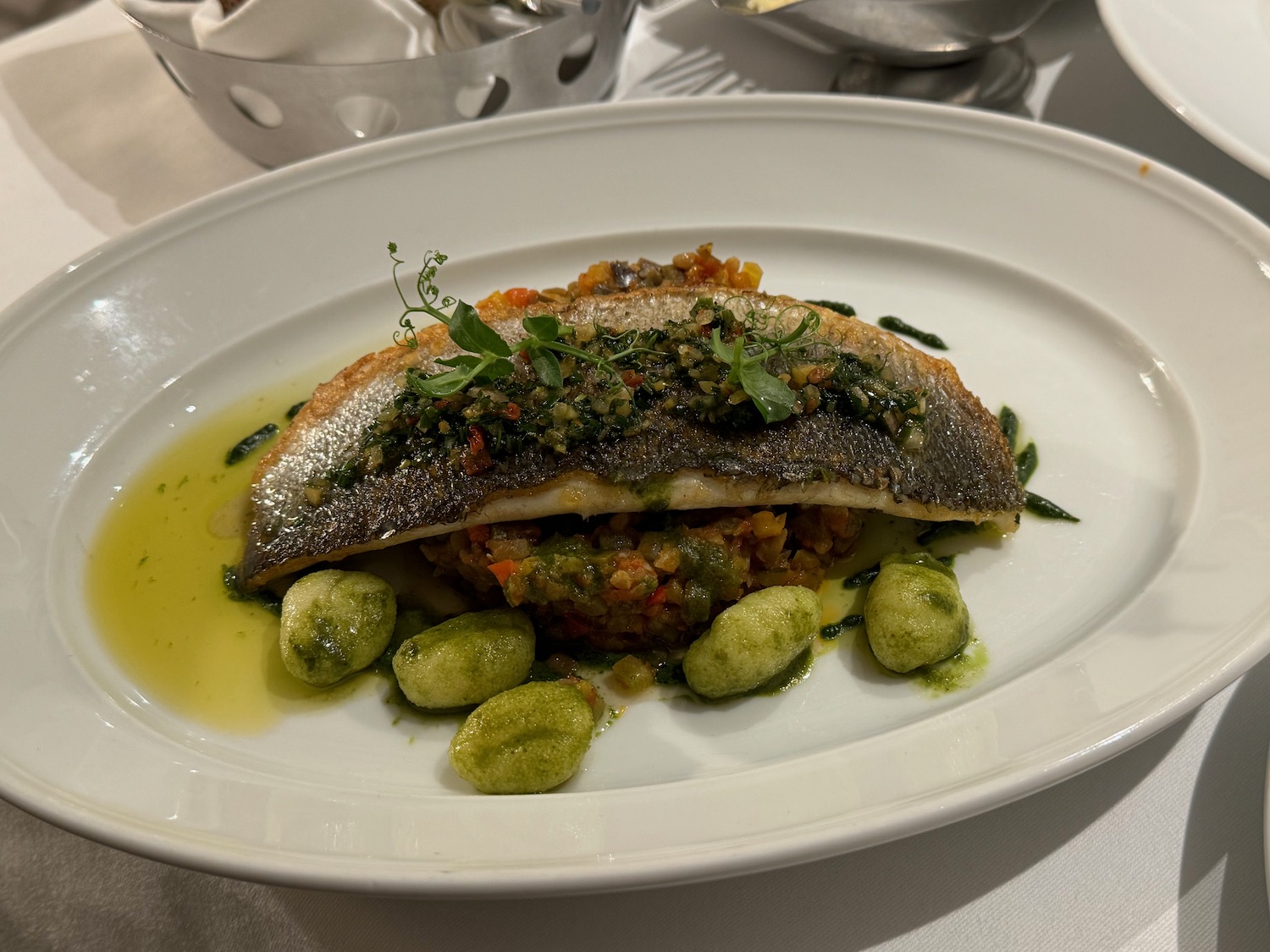 a plate of food on a table