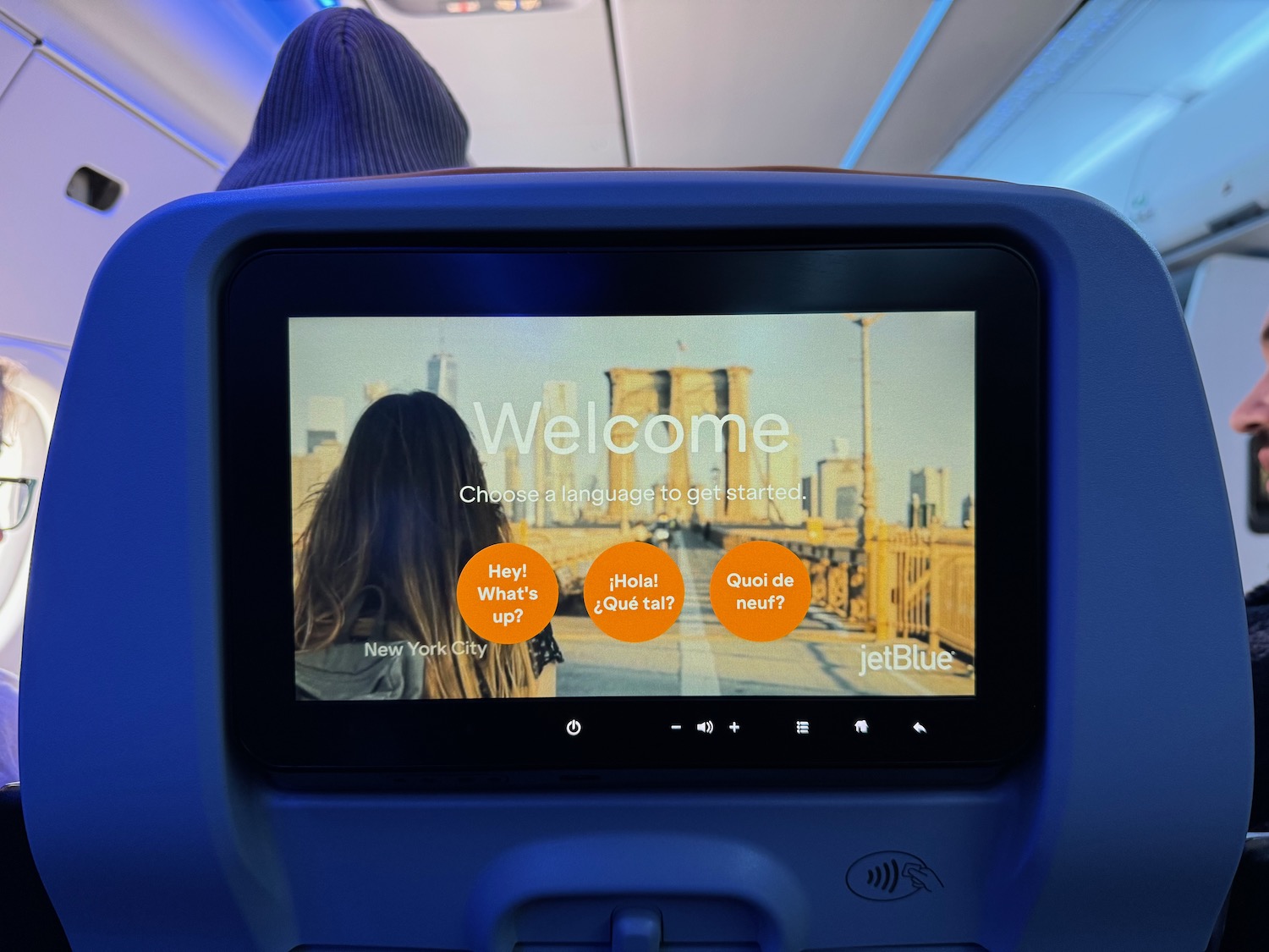 a screen on a plane