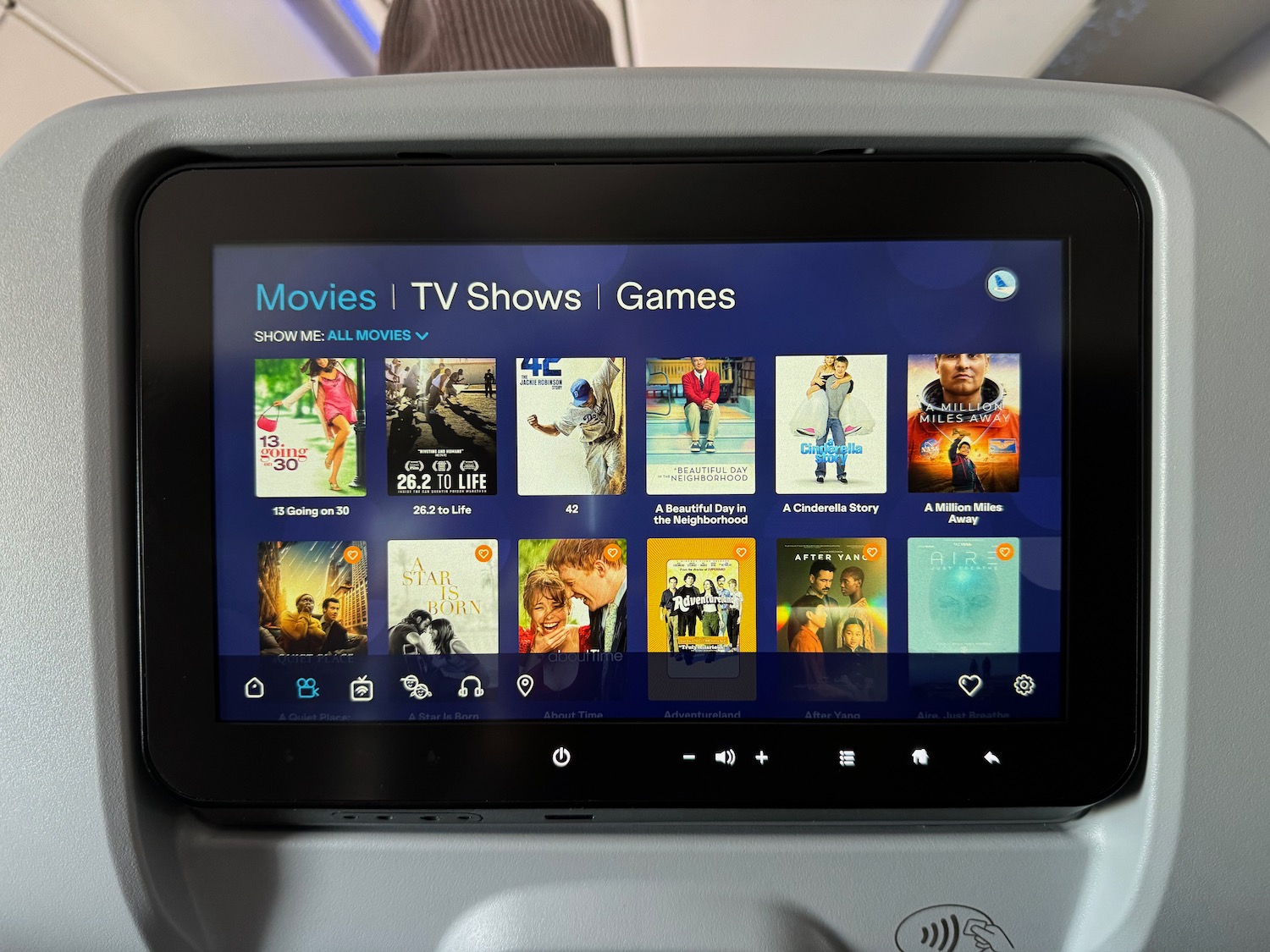 a screen on a device