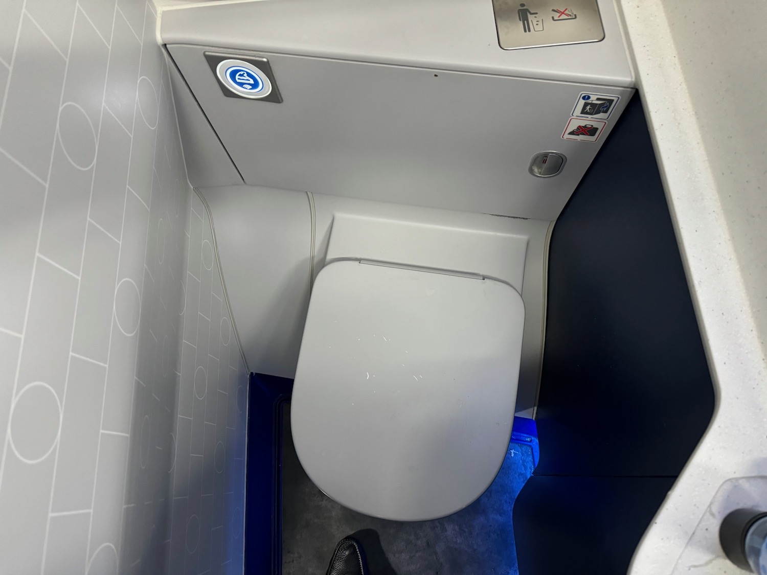 a toilet in a bathroom