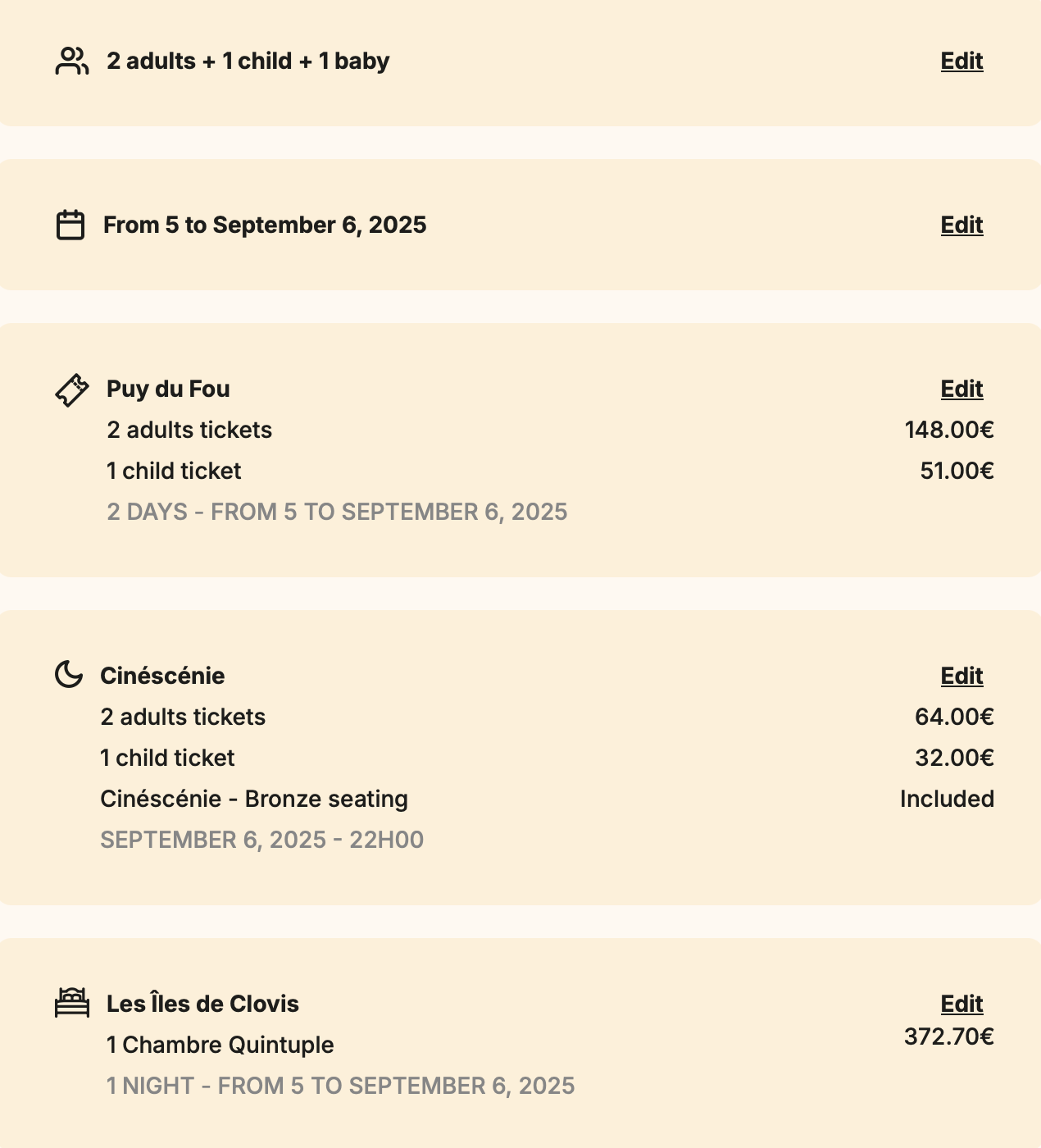 Puy Du Fou pricing