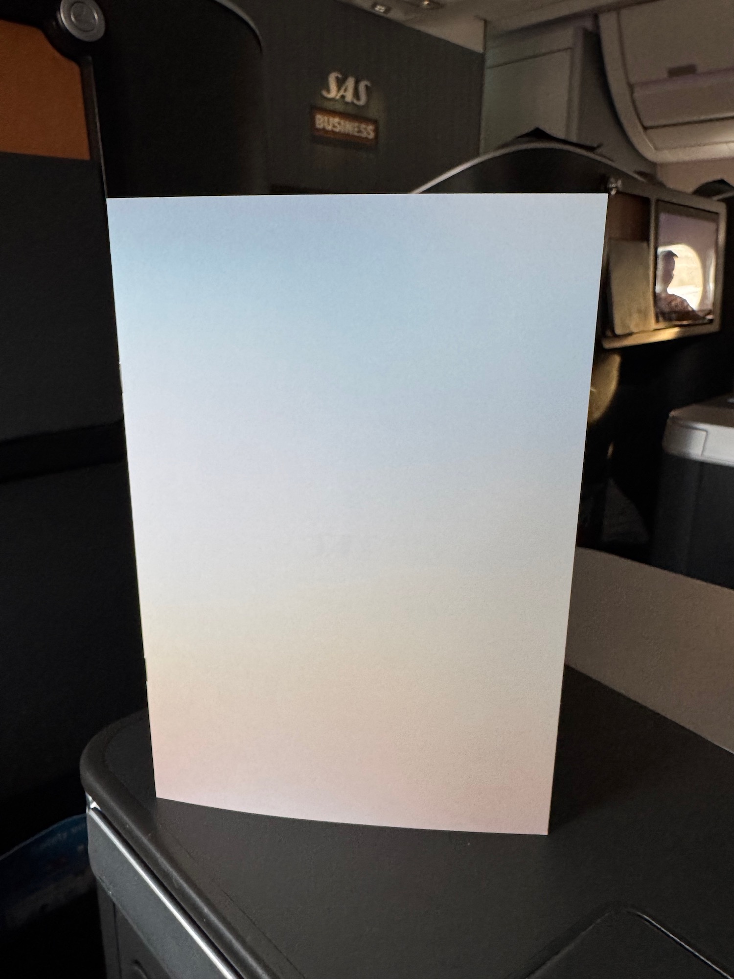 a white paper on a table