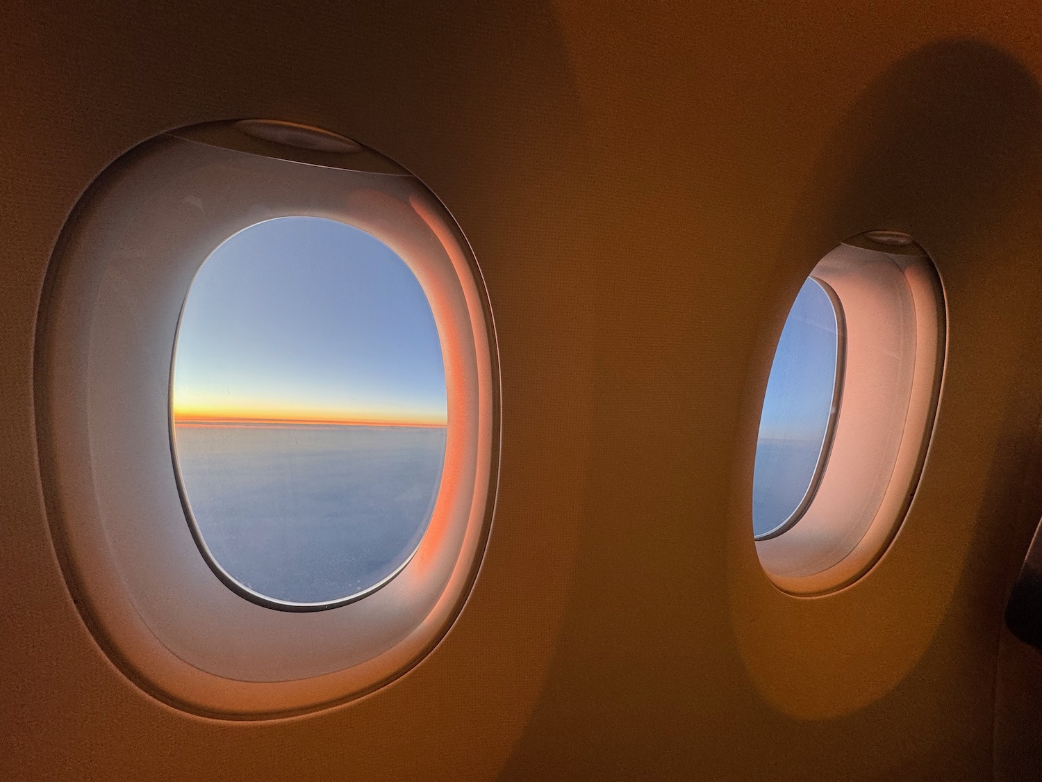 a window of an airplane
