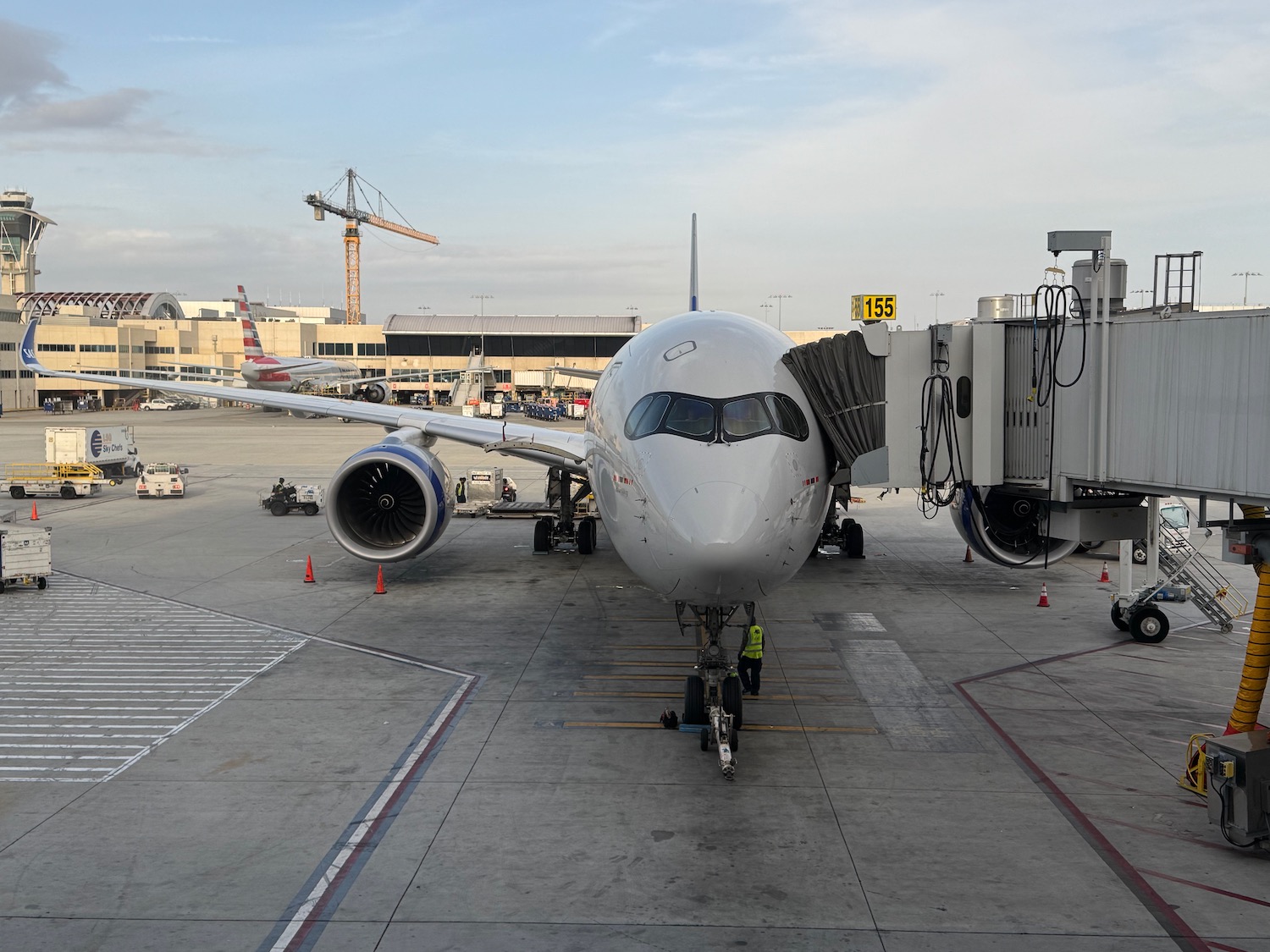 an airplane at an airport