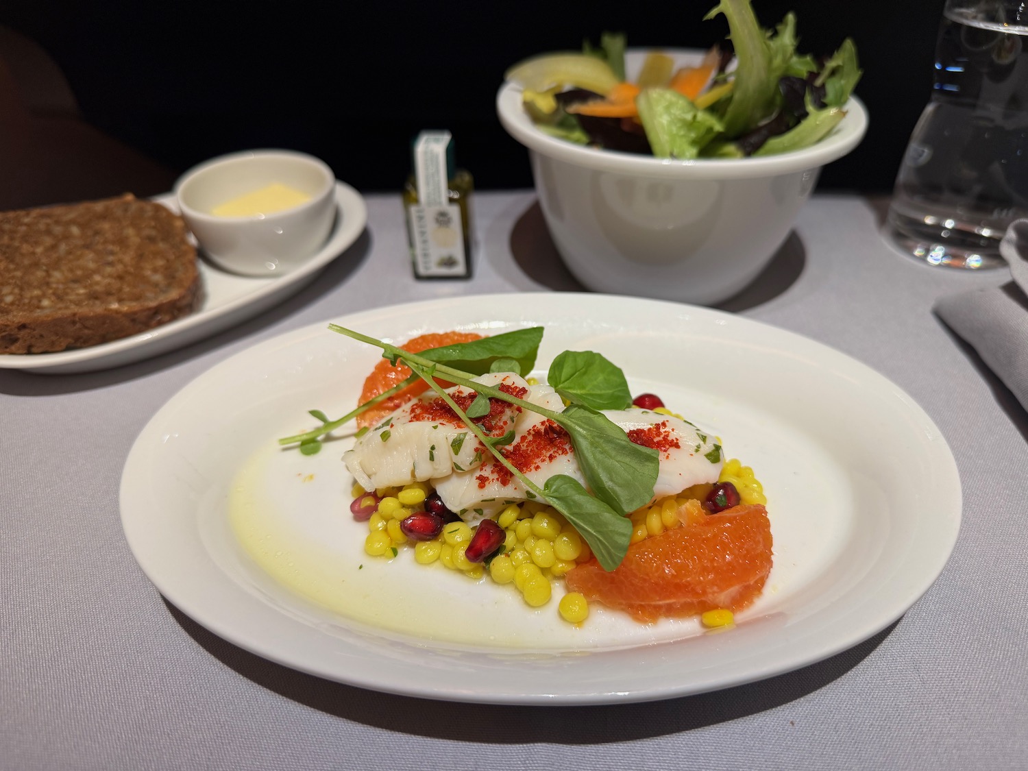 a plate of food on a table