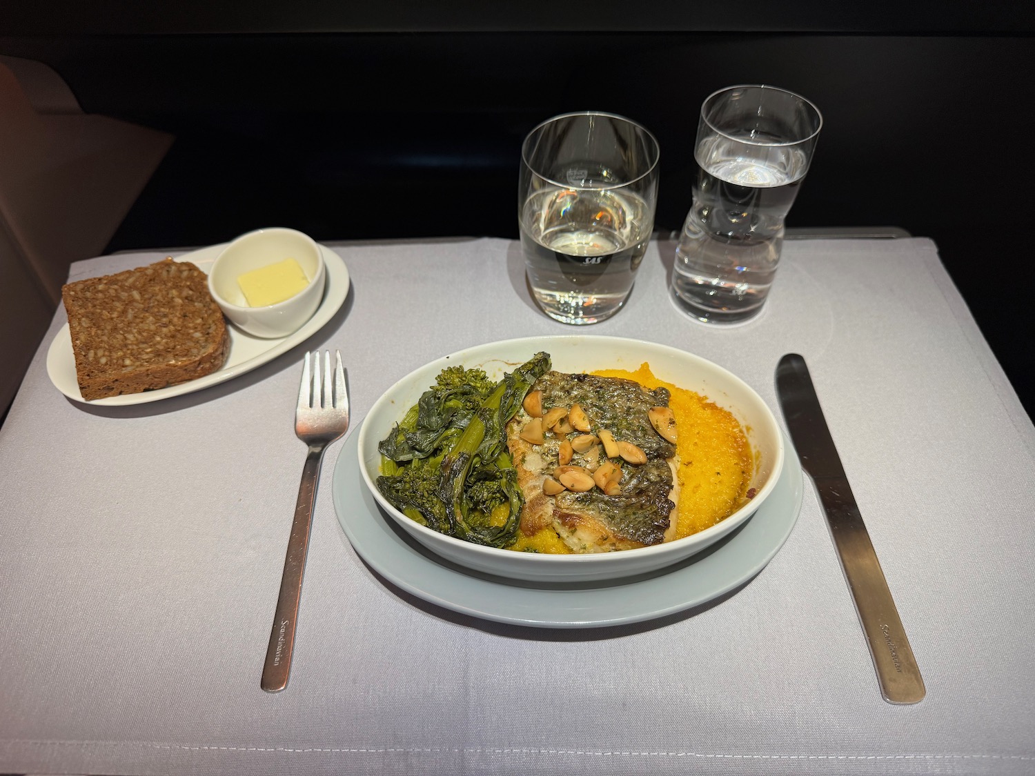 a plate of food on a table