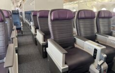 a row of seats in an airplane