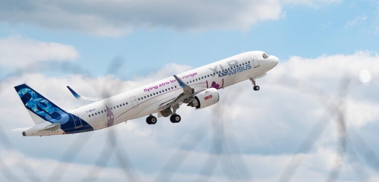 Airbus A321XLR company colors courtesy Airbus