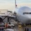 American Airlines Boeing 777-200 at gate in Boston