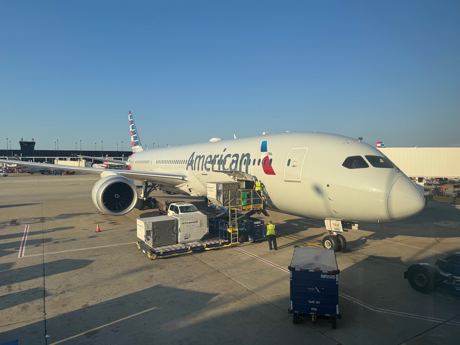 an airplane at an airport