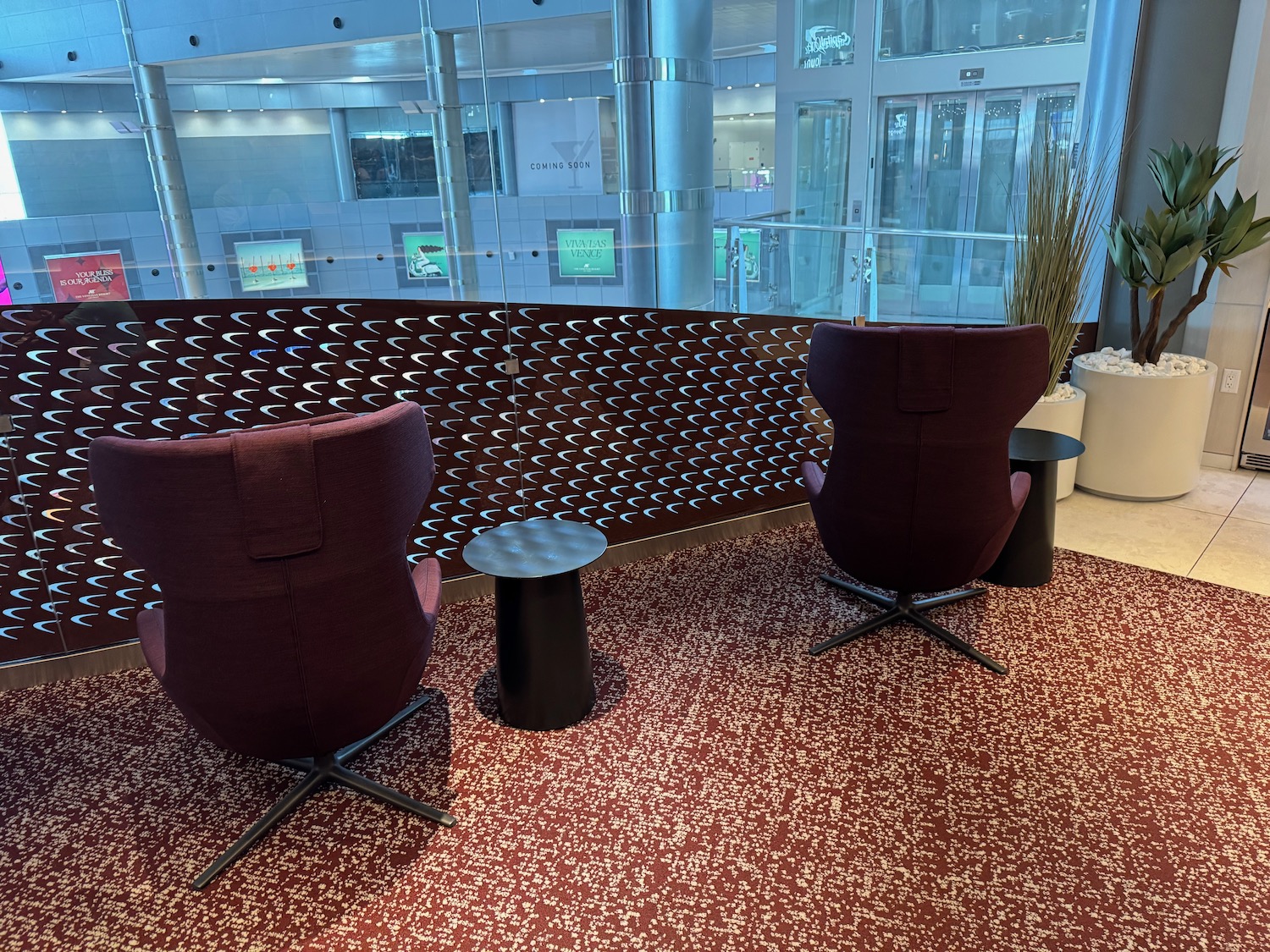 two chairs in a room