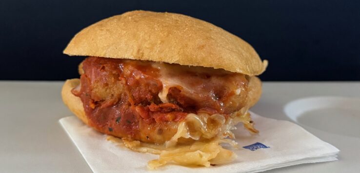 Chicken Parmesan Sandwich United Airlines