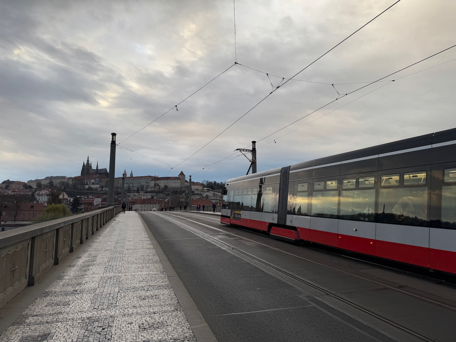 a train on a bridge