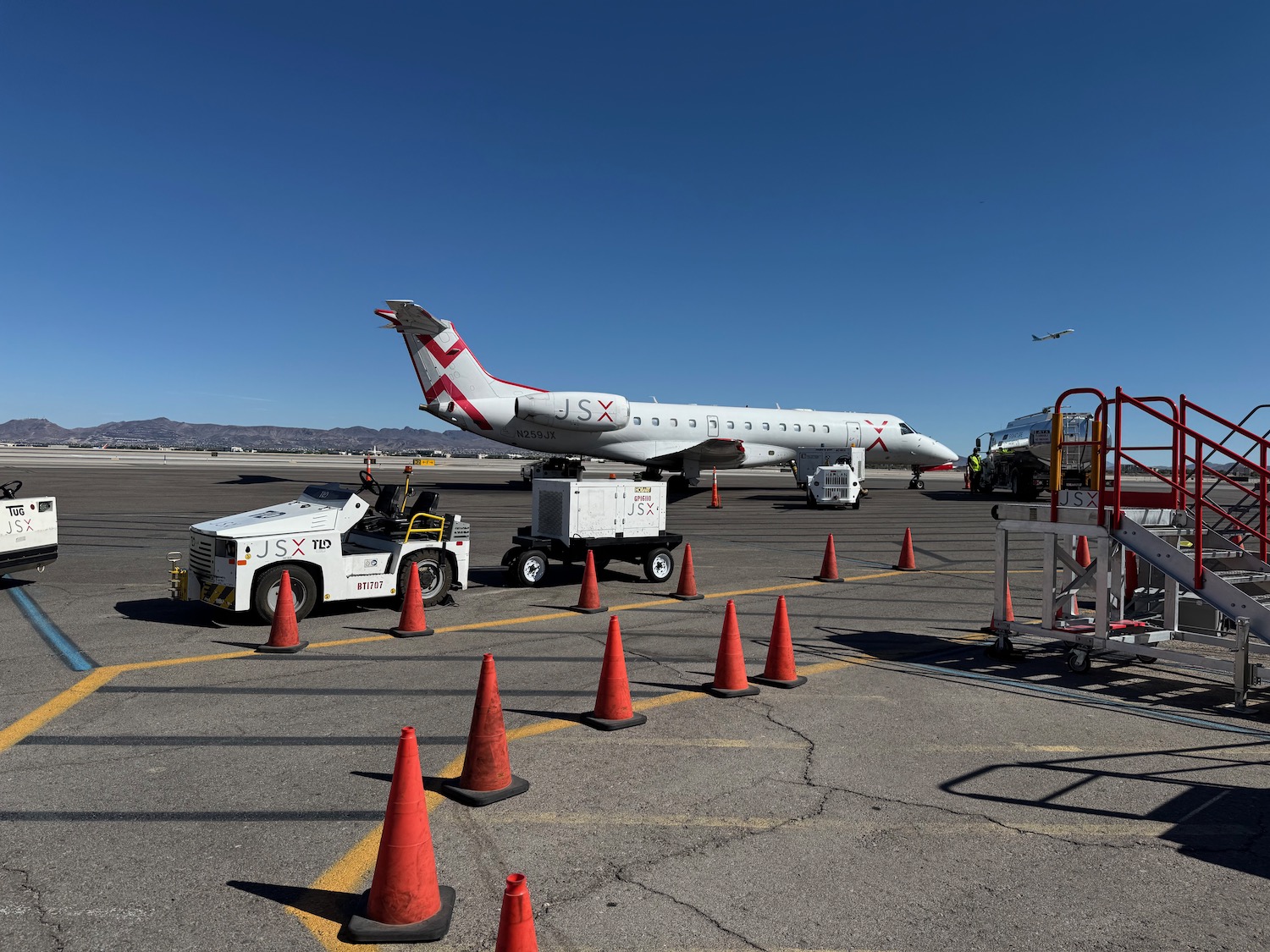 a plane on the tarmac