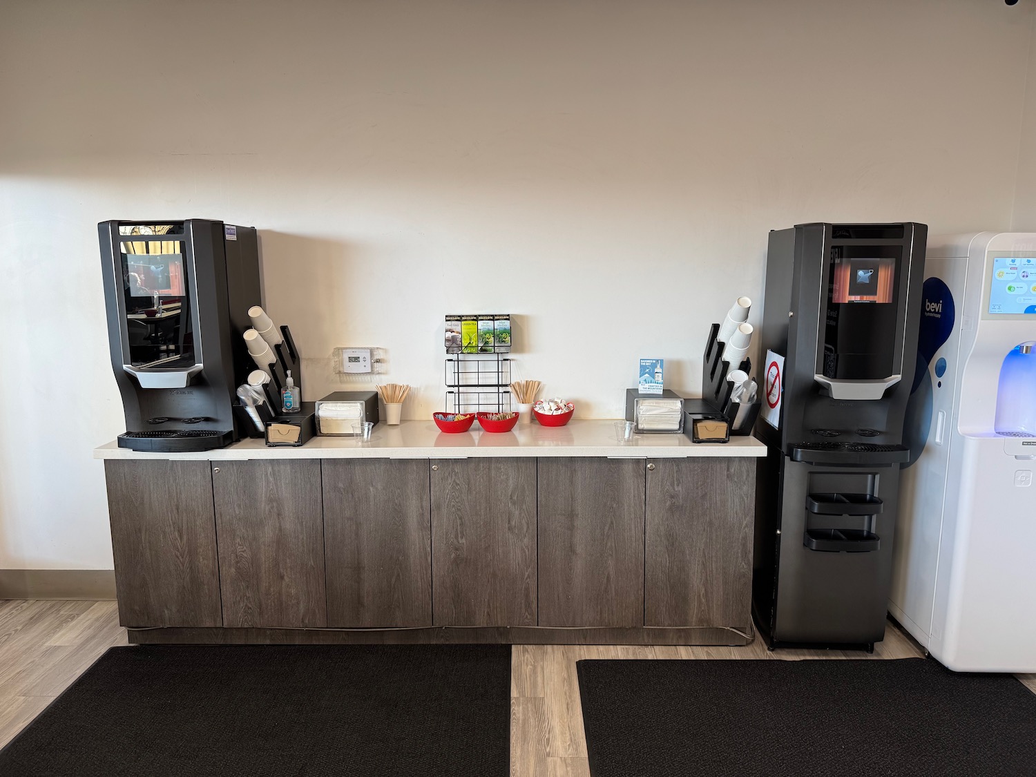a coffee machine on a counter