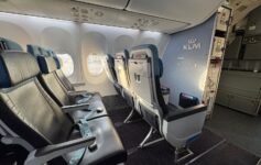 a row of seats in an airplane