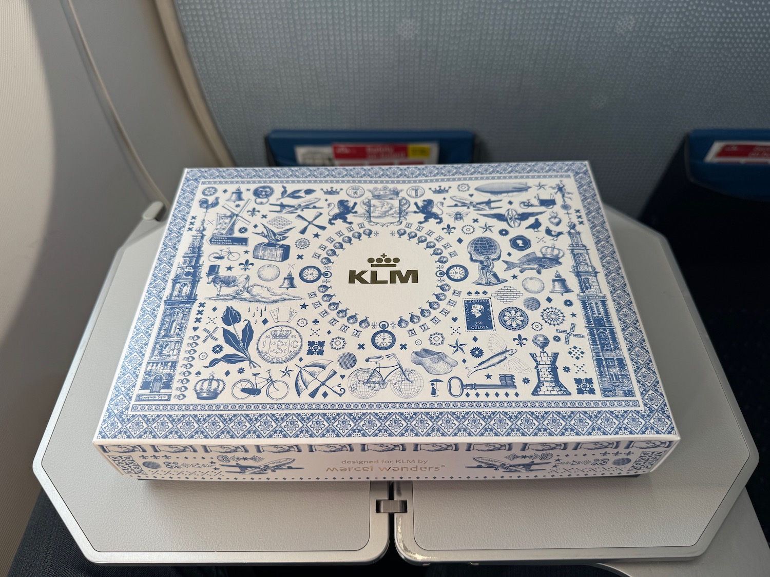 a box on a table
