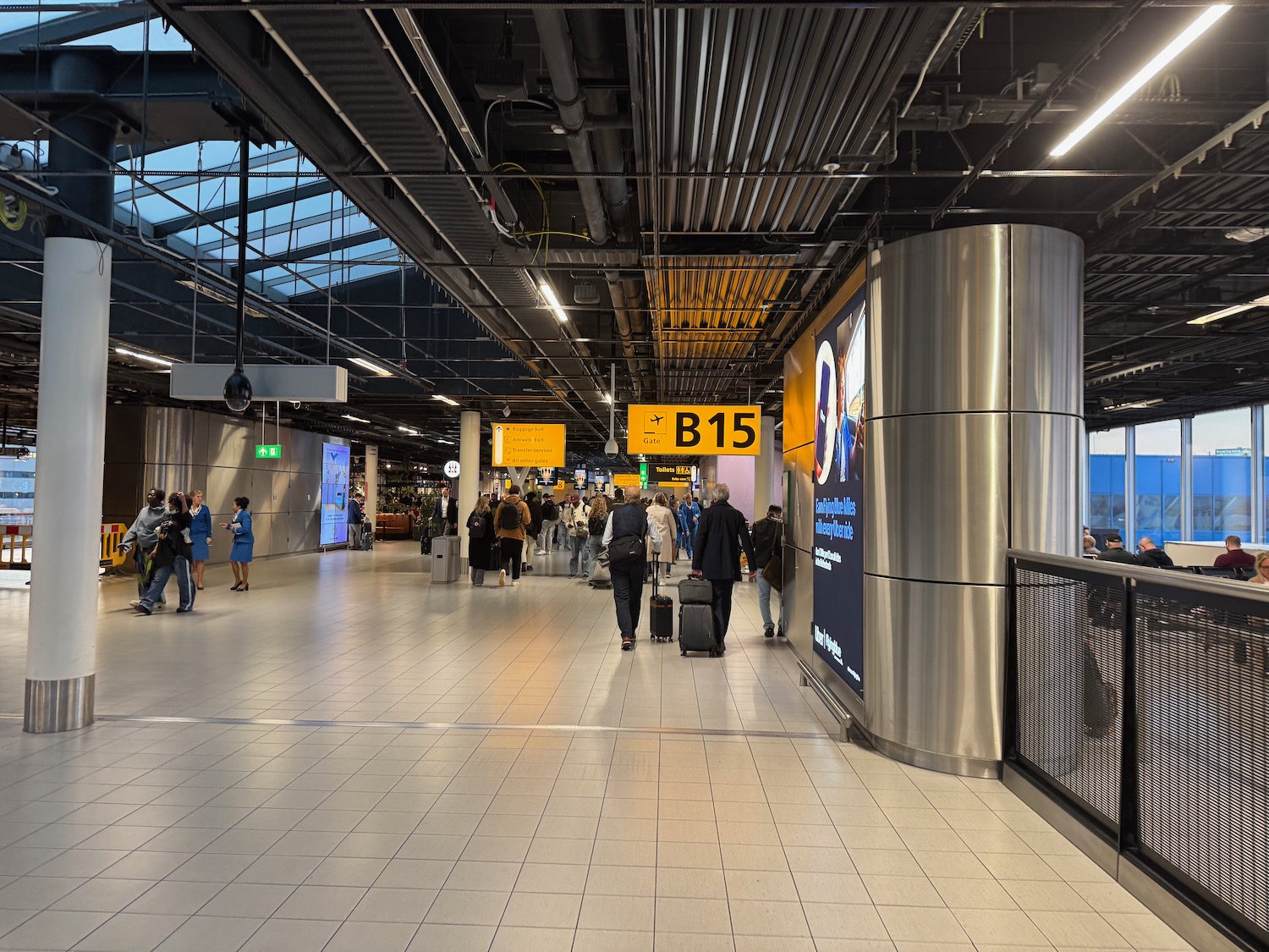 people walking in a terminal