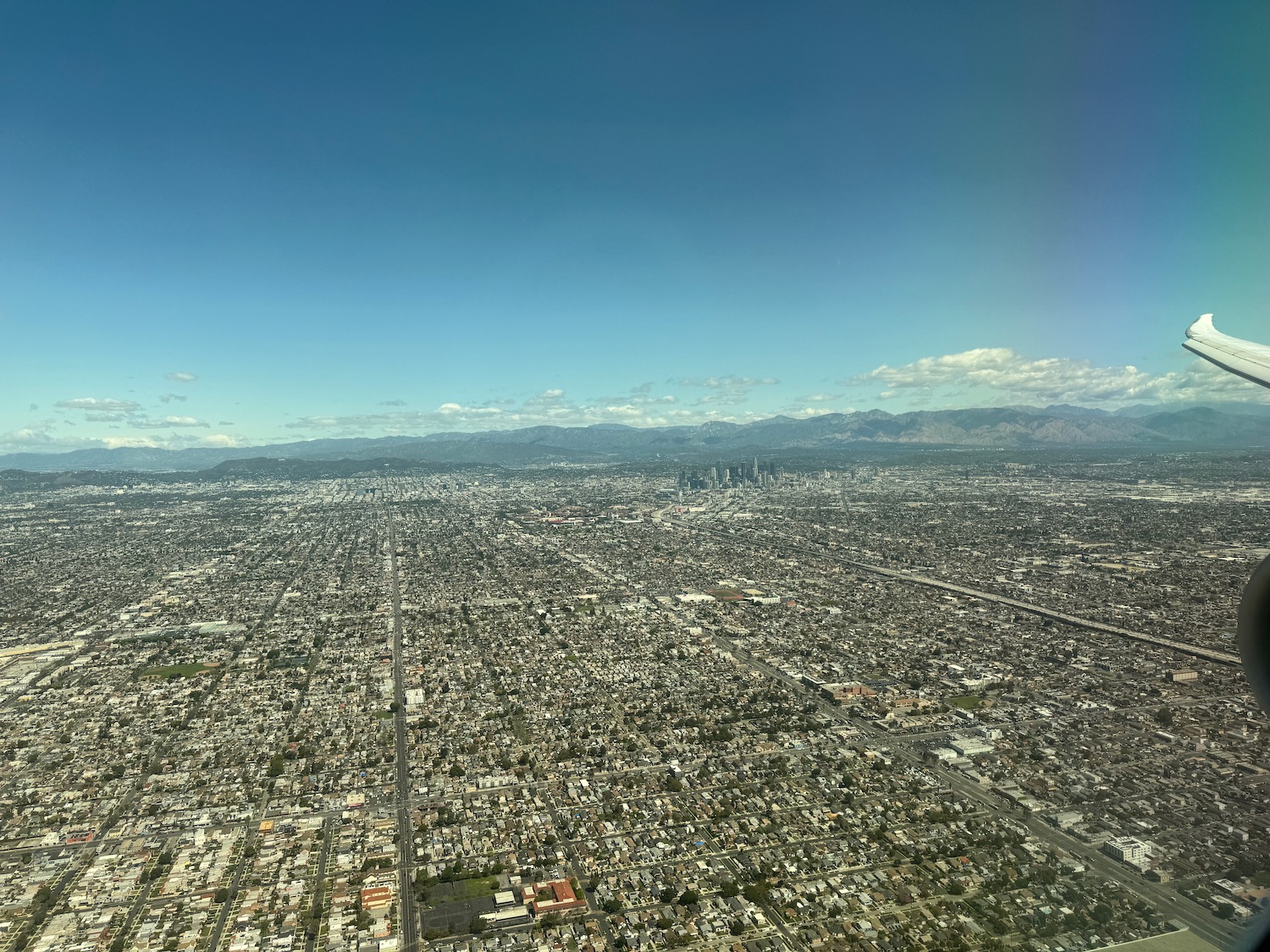 an aerial view of a city