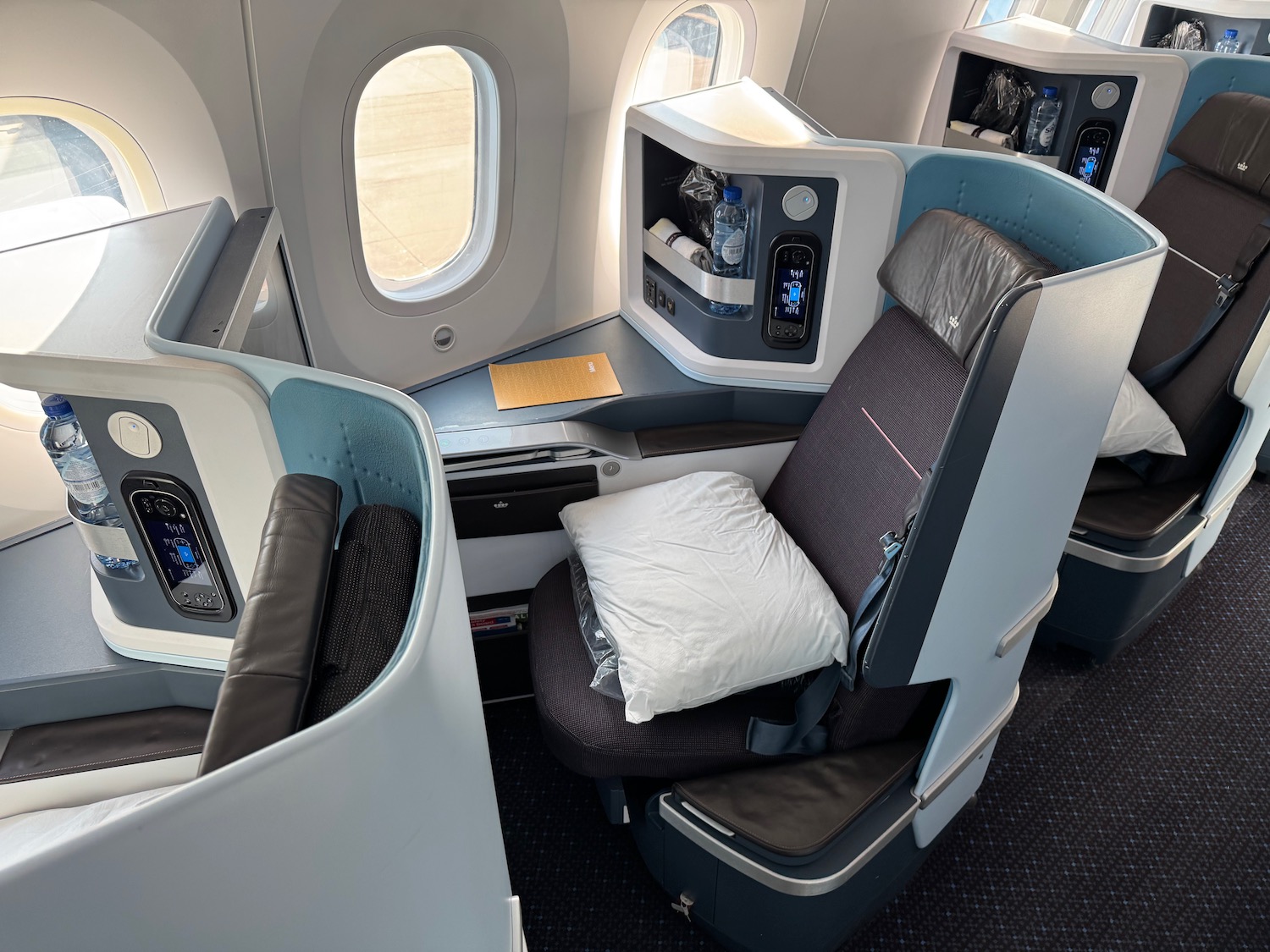a seat in a plane