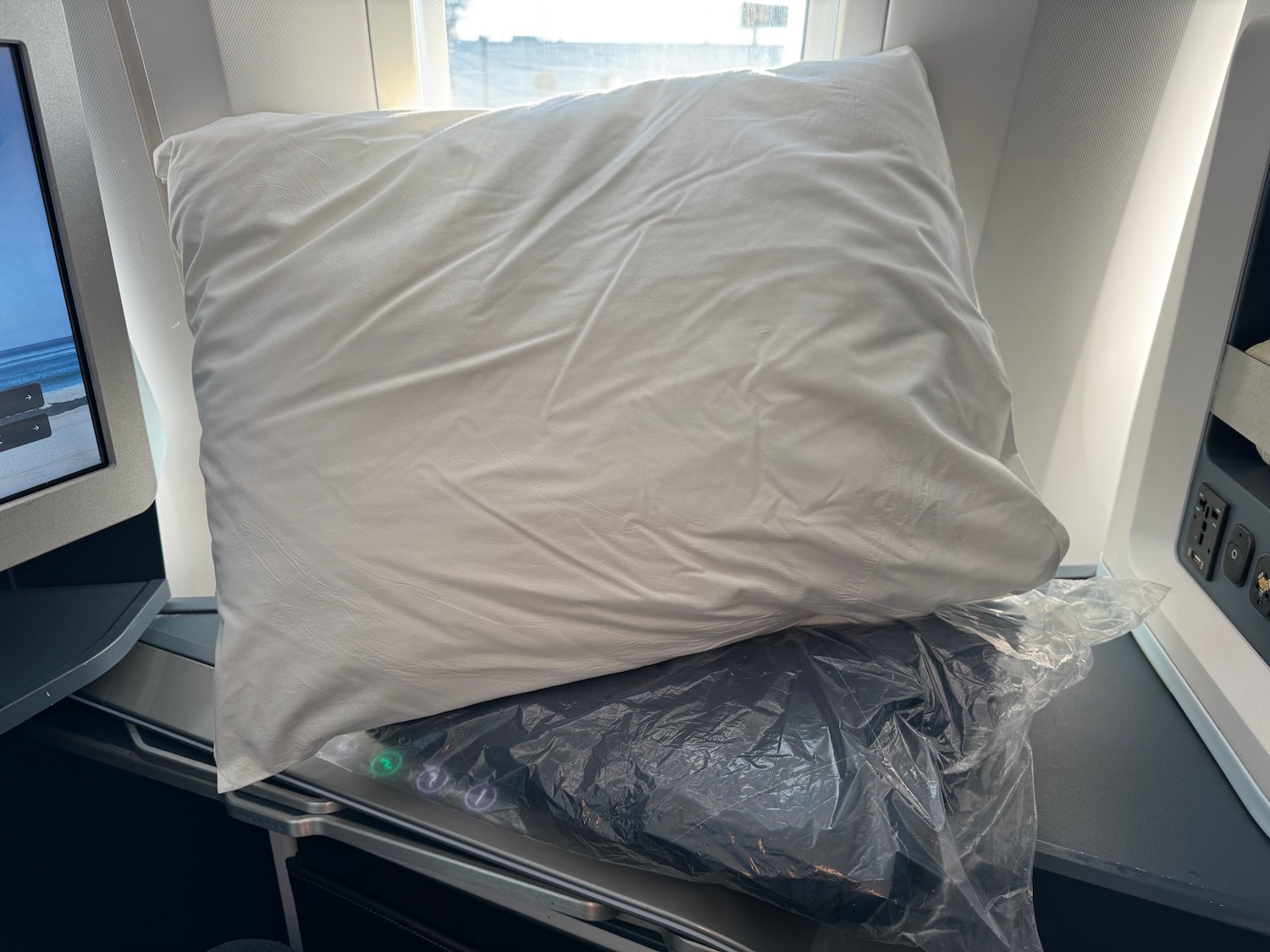 a pillow on a chair