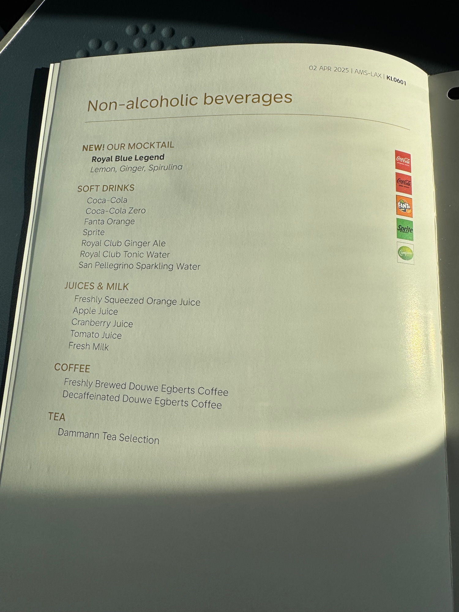 a menu of a restaurant
