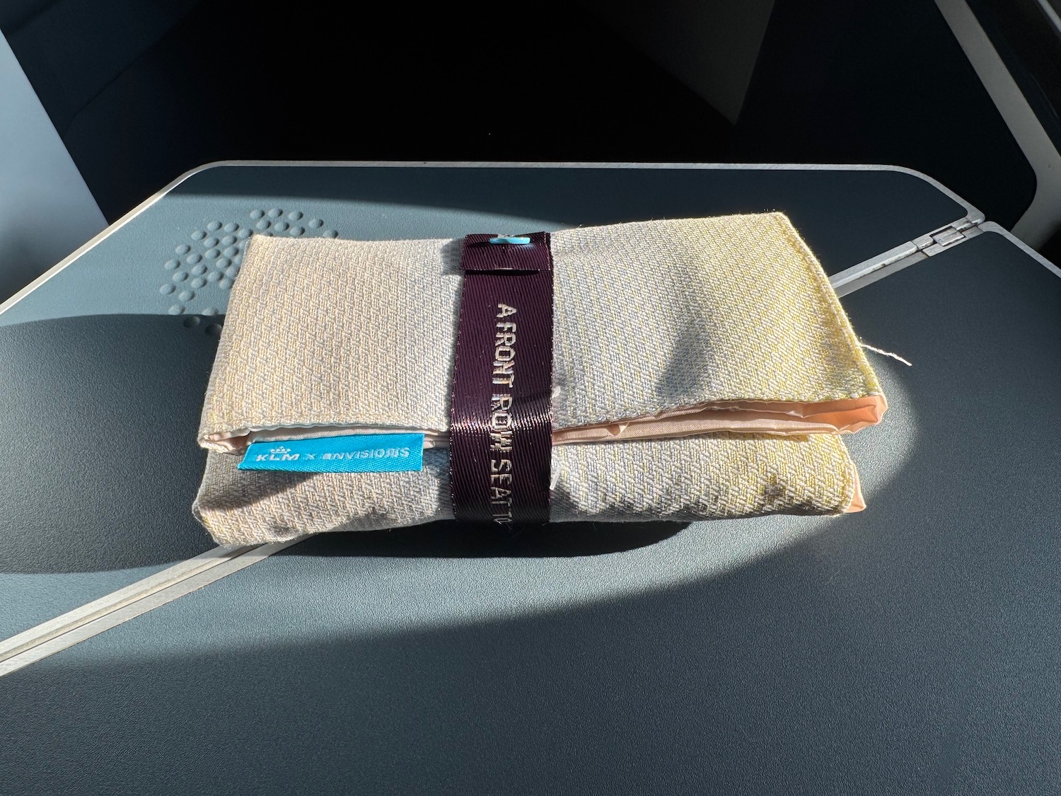 a cloth bag on a table