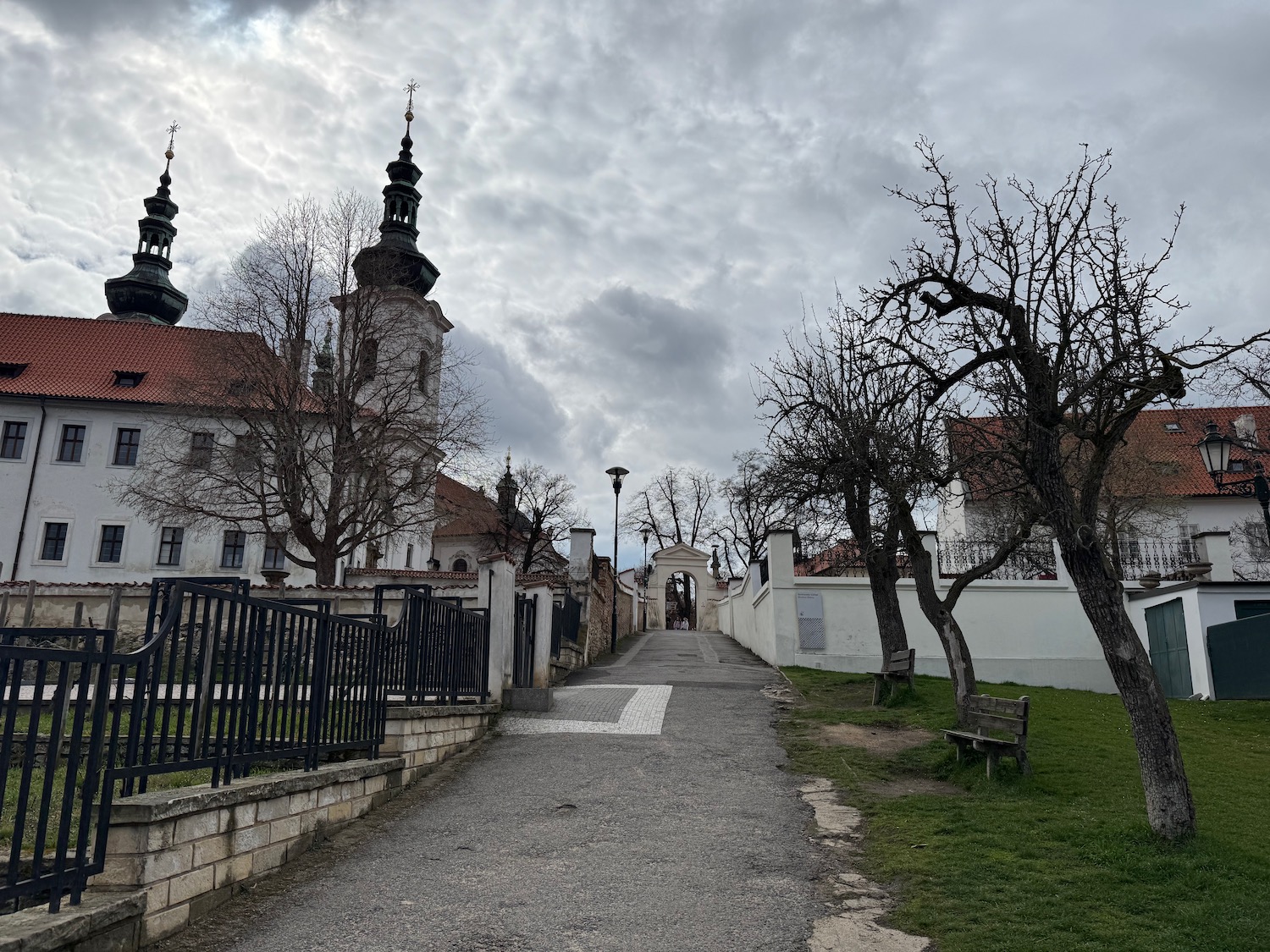 a path leading to a building