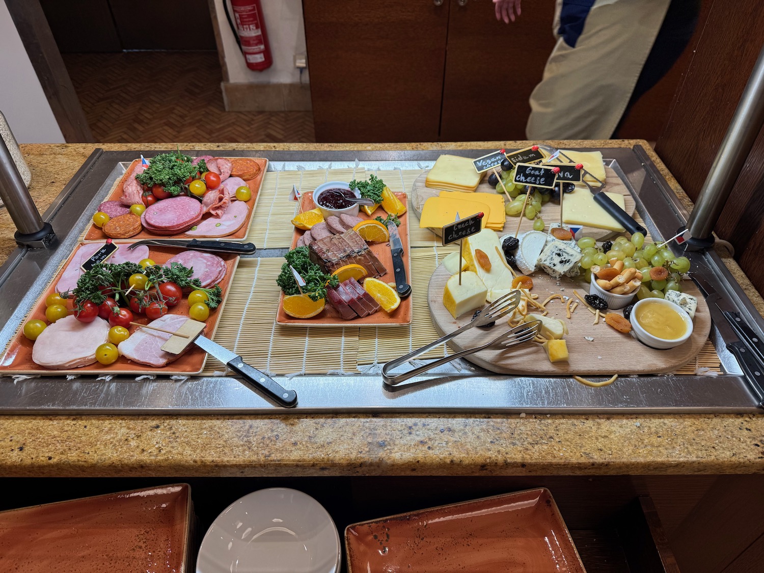 a tray of food on a counter