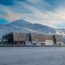 a building with snow on the side