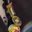 a close up of a medal
