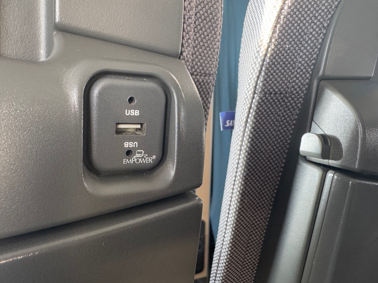 a usb port on a car