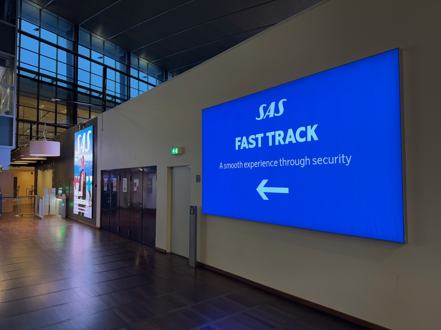a large screen on a wall