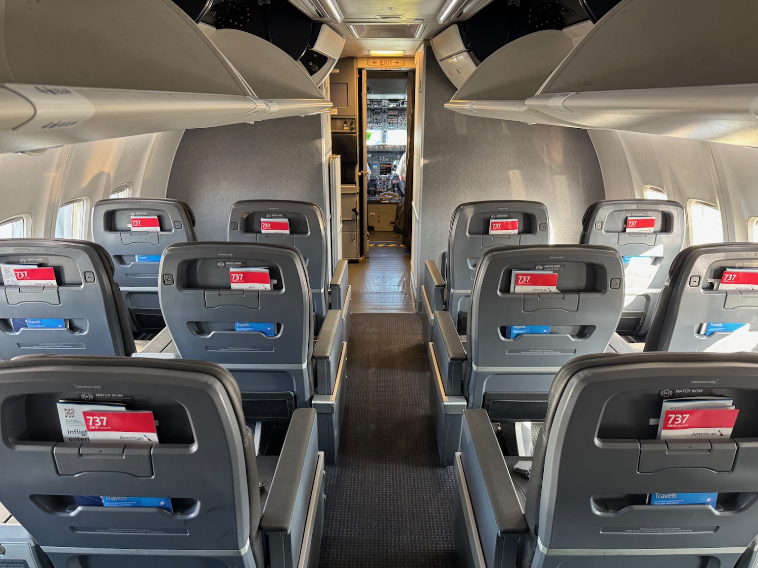 an airplane with seats