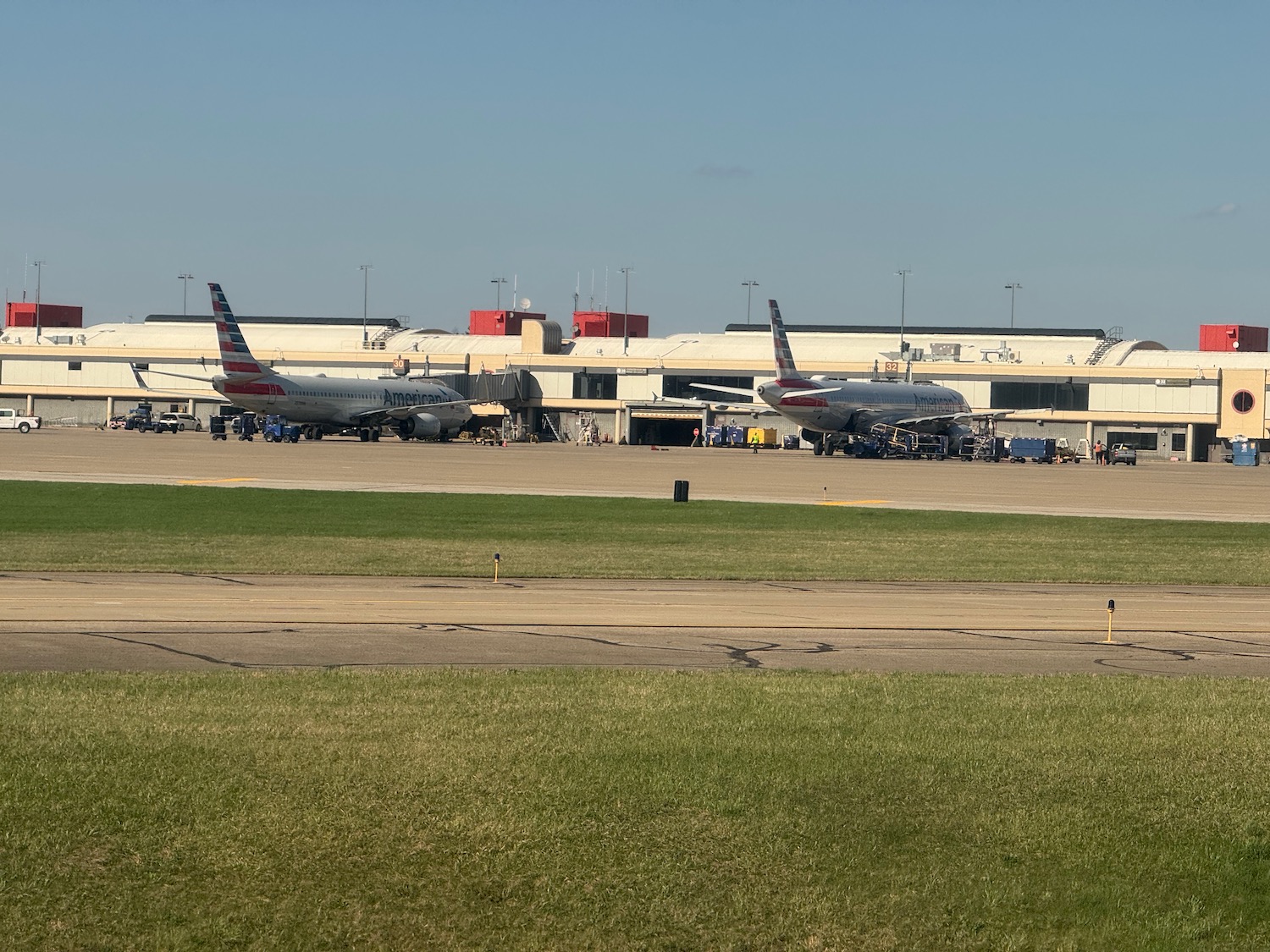 airplanes at an airport