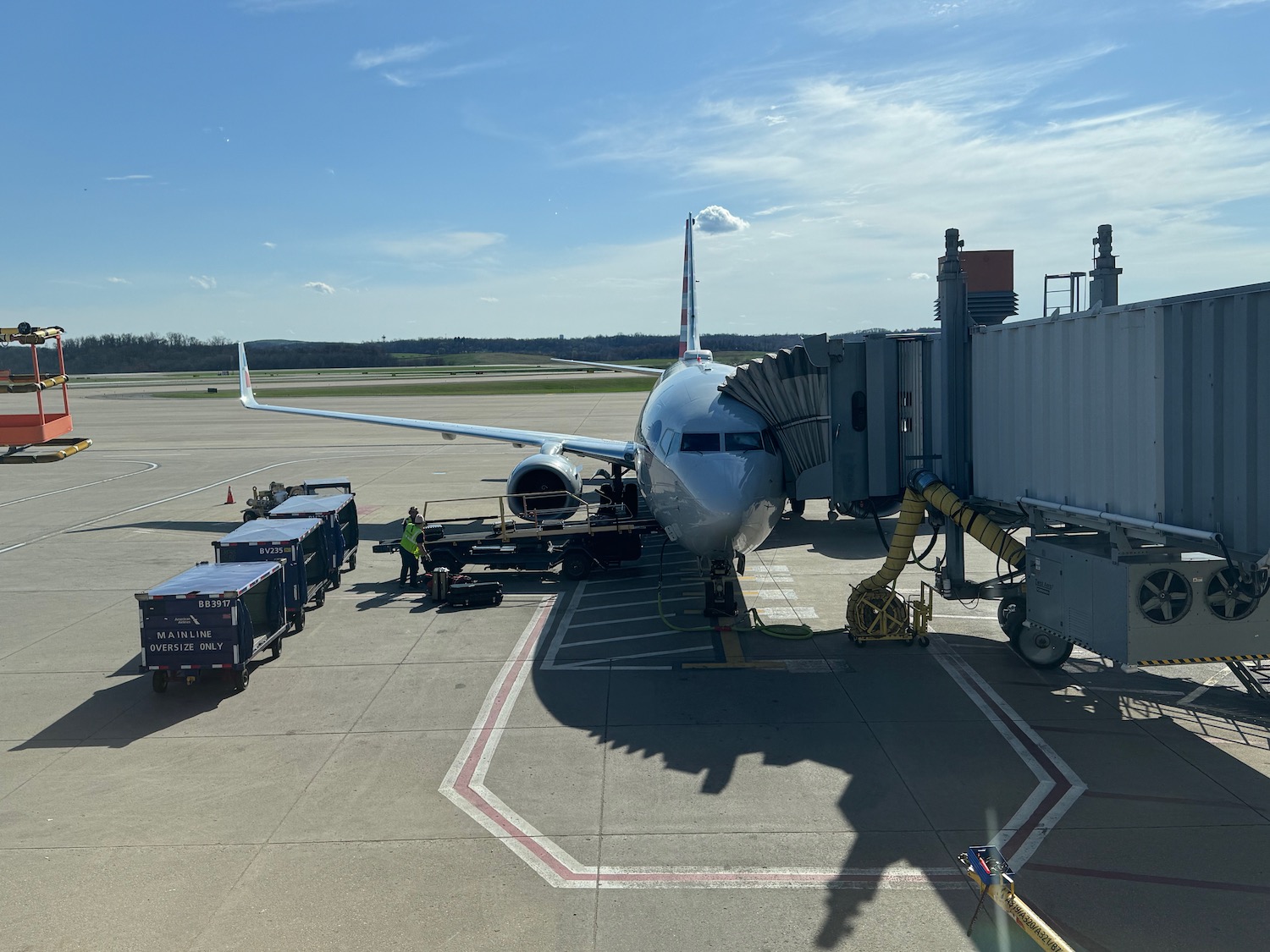 a plane on the tarmac