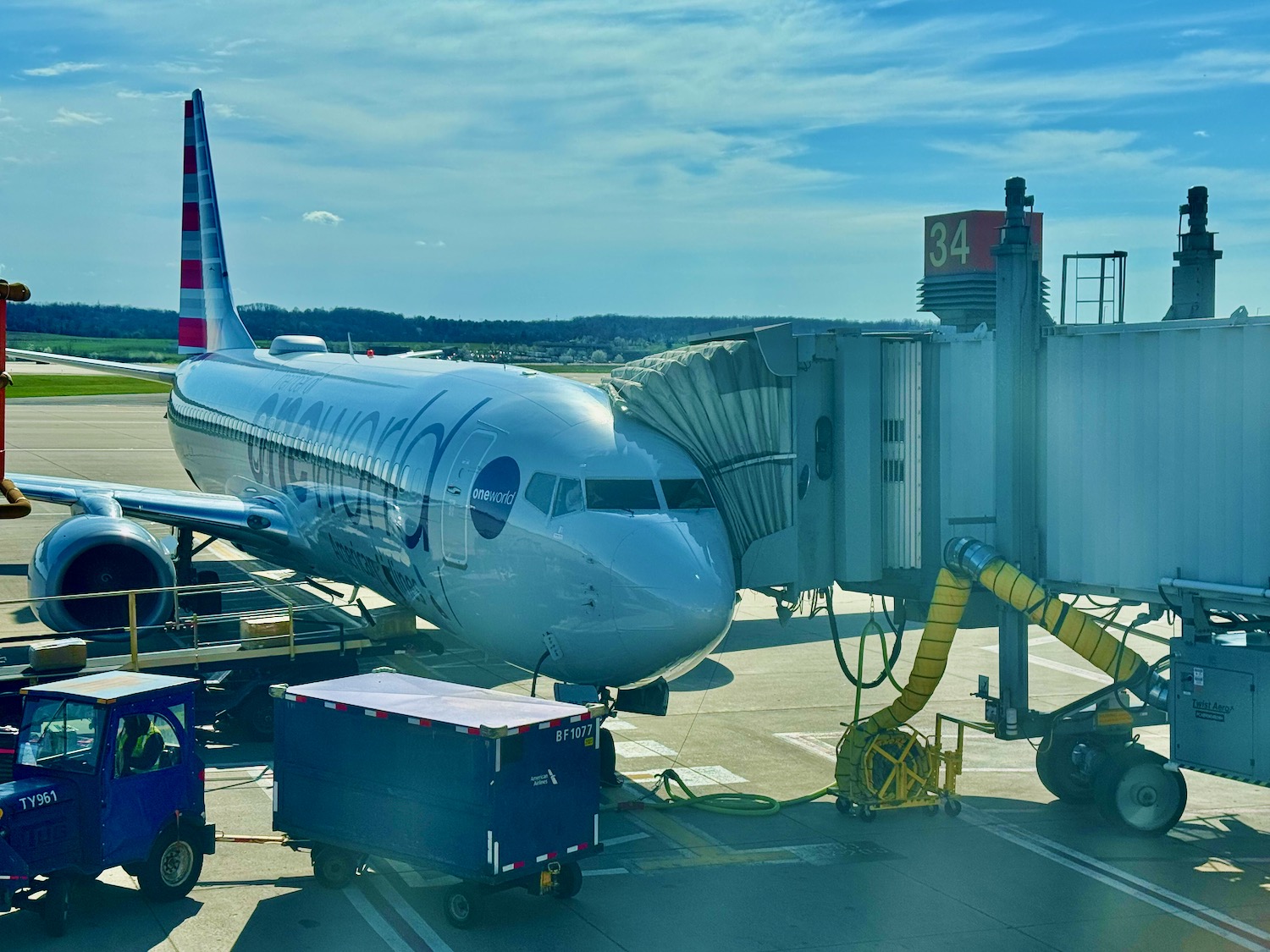 an airplane at an airport