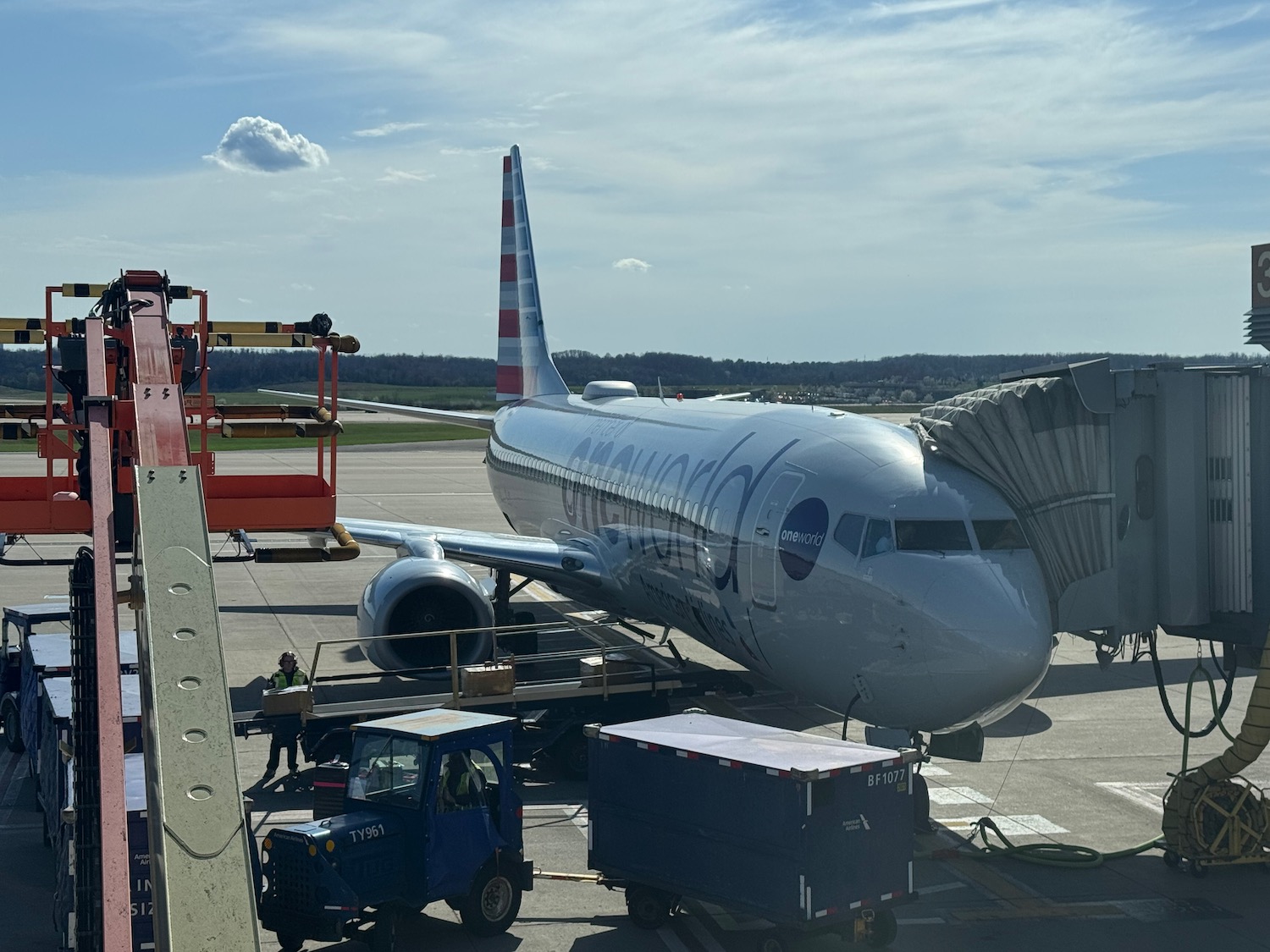 a plane on the tarmac