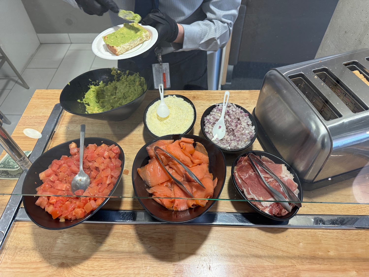 a food on a table