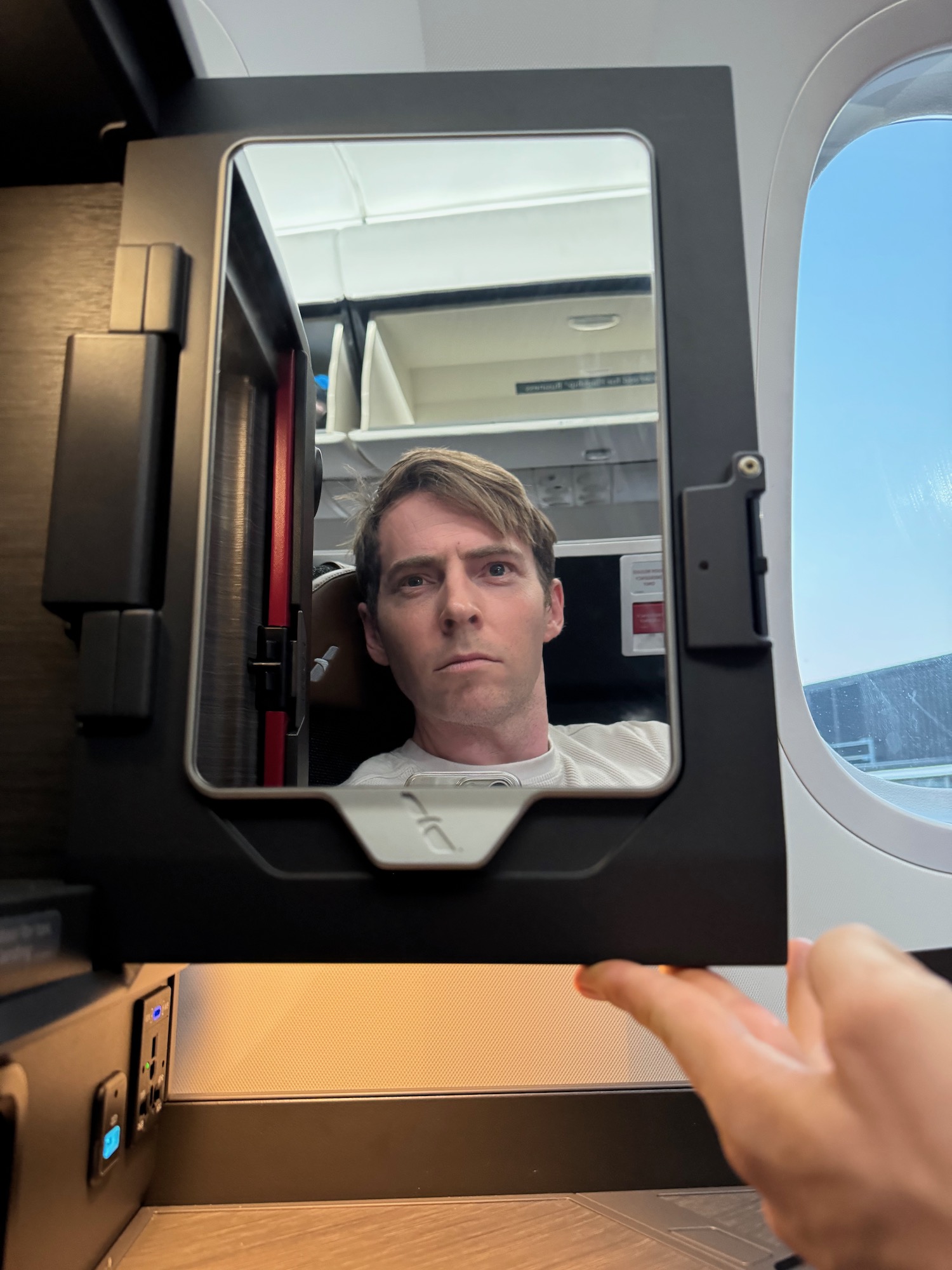 a man looking at the camera