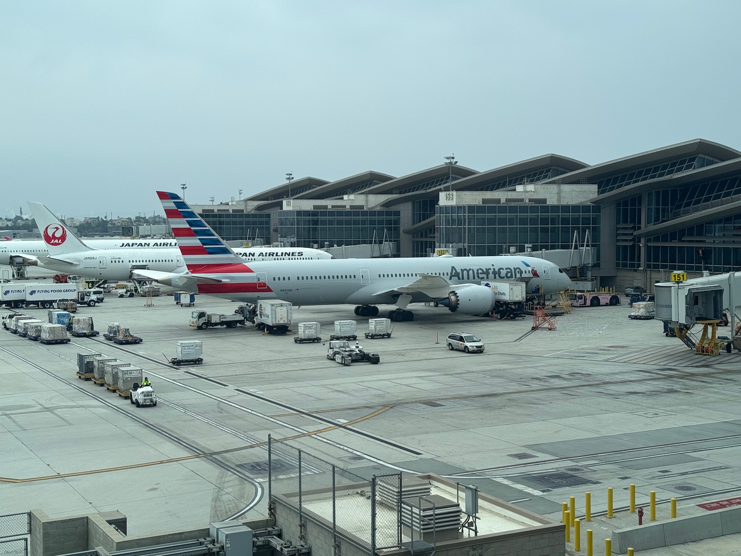 airplanes parked at an airport