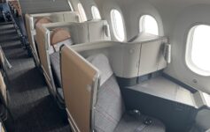 a seat in an airplane