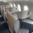 a seat in an airplane