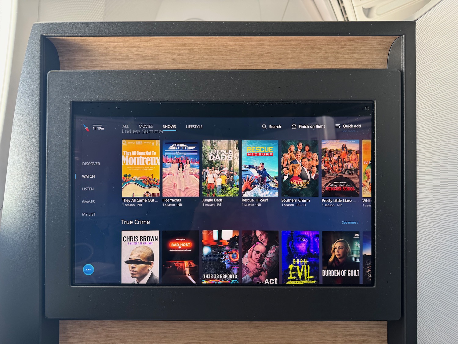 a screen with a black rectangular frame