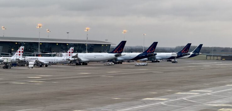 Brussels Airways aircraft in Brussels Belgium