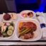 United Airlines business class meal Newark to Los Angeles