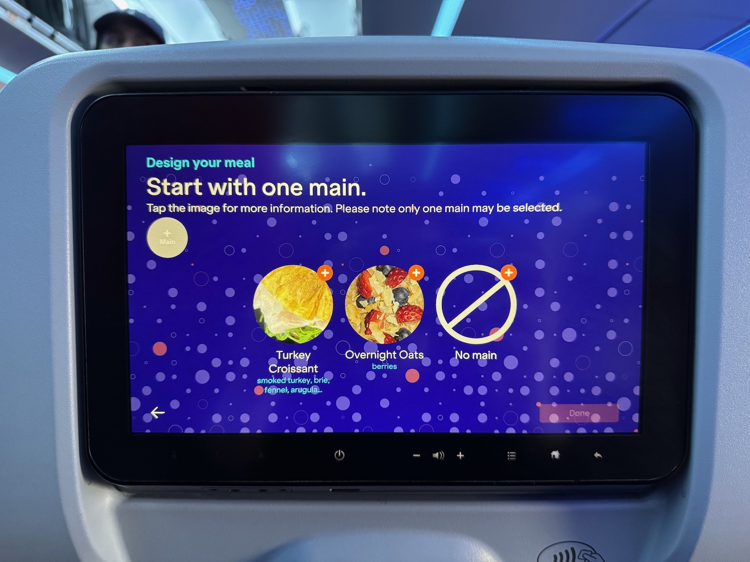 a screen on a vehicle