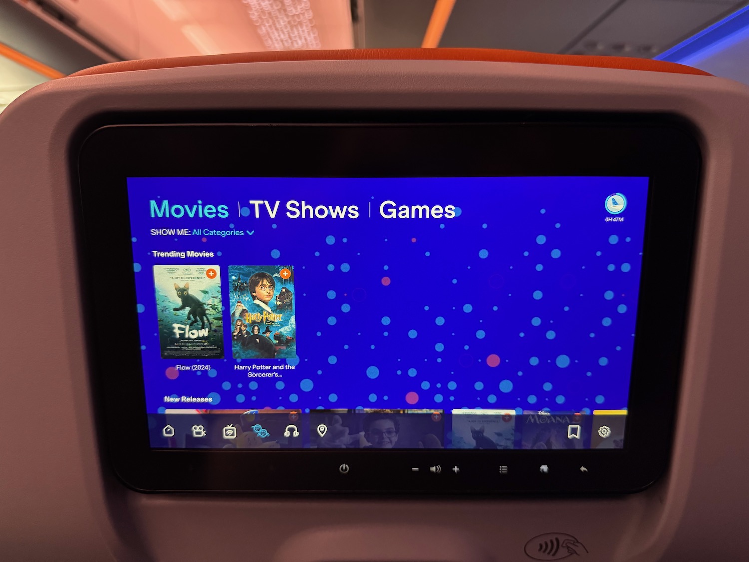 a screen on a plane