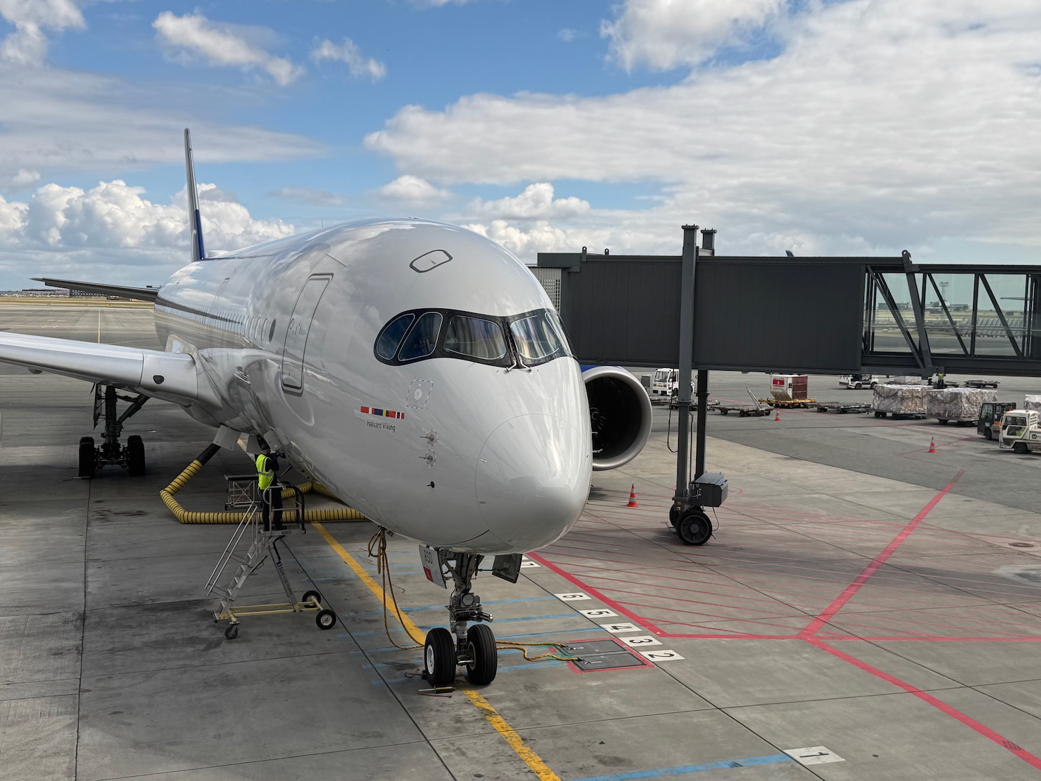 a plane on the tarmac